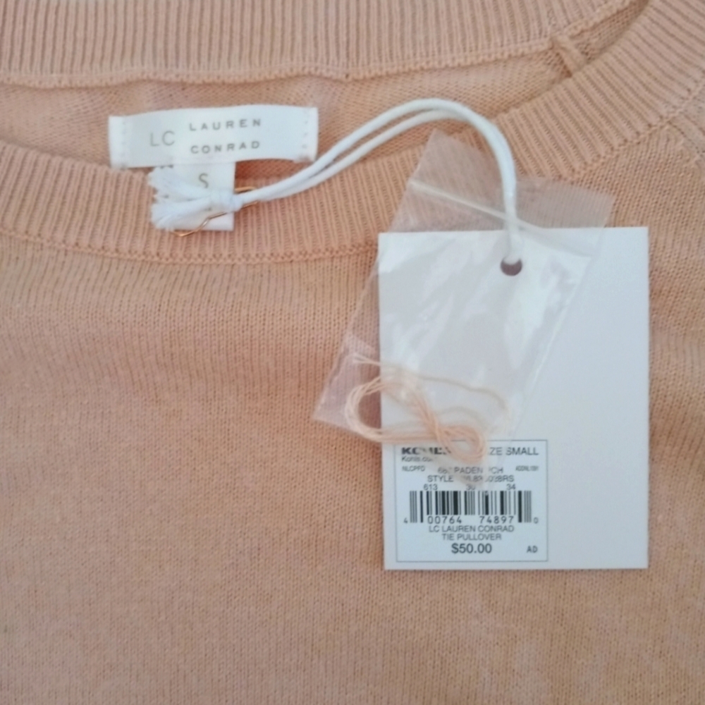 Lauren Conrad Tie Pullover Sweater. Size S. - Picture 6 of 10